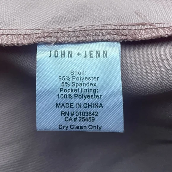 JOHN + JENN Blush Pink Belted Trench Coat Large - Picture 5 of 6